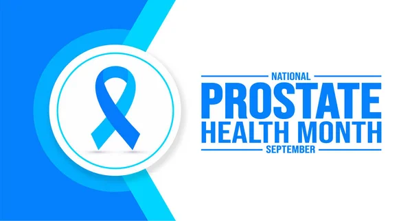 September is National Prostate Health Month background template. Holiday concept. background, banner, placard, card, and poster design template with text inscription and standard color. vector