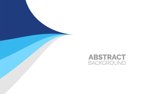 Abstract Simple Minimal Dynamic Curve Blue White Business Wave Banner — Stock Vector