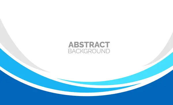 Abstract Simple Minimal Dynamic Curve Blue White Business Wave Banner — Stock Vector