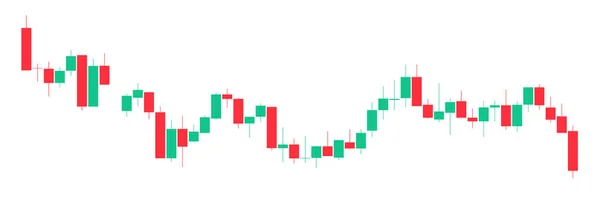 Handel Mit Aktien Diagramm Rot Und Grün Hintergrundvorlage Handel Chart — Stockvektor
