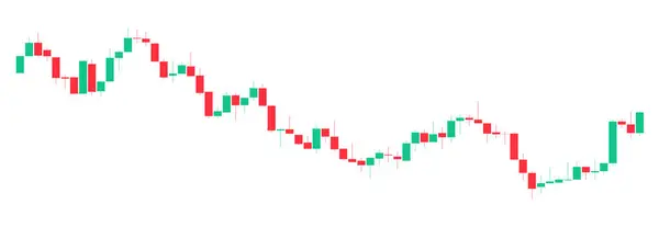 Handel Mit Aktien Diagramm Rot Und Grün Hintergrundvorlage Handel Chart — Stockvektor
