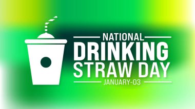 Arkaplan, pankart, kart, kitap kapağı ve yazı ve standart renkte poster tasarım şablonu için ulusal Straw Day tasarım şablonu kullanımı. vektör illüstrasyonu.