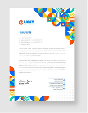 kurumsal iş soyut stil geometrik şekil şablonu tasarım şablonu.