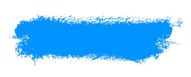 El çizimi mavi renk boya fırçası darbeleri izole metin tasarımı alıntısı veya metin bilgisi. Metin bilgileri, reklamlar, teklif, büyük, sıçrama lekeleri, boya fırçası, kaplama için grafiksel ögeler.