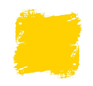 El çizimi sarı boya fırçası darbeleri izole metin tasarımı bilgileri veya metin tasarımı bilgileri. Metin bilgileri, reklamlar, teklif, büyük, sıçrama lekeleri, boya fırçası, kaplama için grafiksel ögeler.