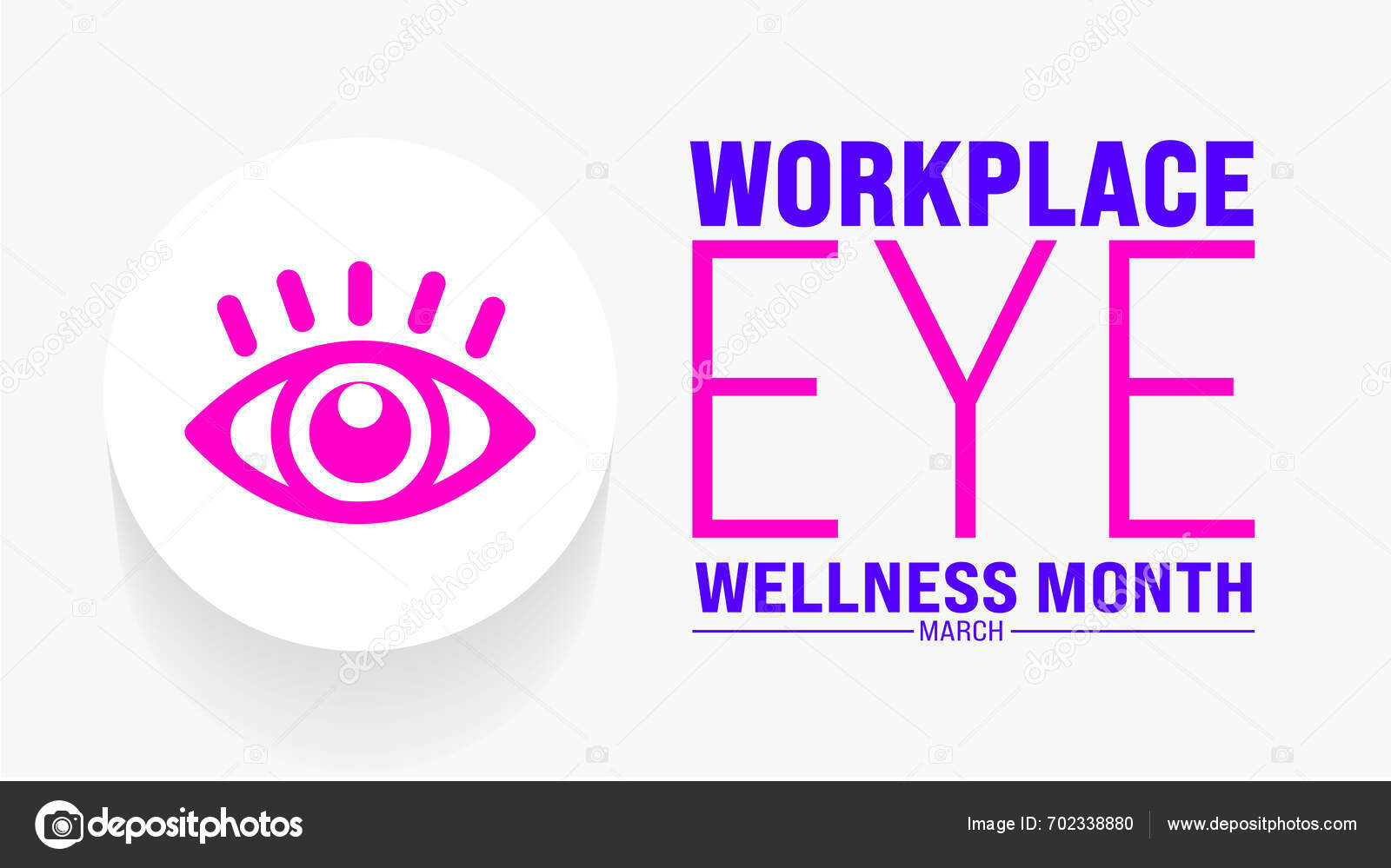 March Workplace Eye Wellness Month Background Template Holiday Concept ...