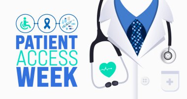 March, Hasta Erişim Haftası şablonu. Tatil konsepti. arkaplan, pankart, kart ve yazı ve standart renk içeren poster tasarım şablonu için kullan. vektör illüstrasyonu.