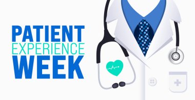 March, Hasta Tecrübe Haftası şablonu. Tatil konsepti. arkaplan, pankart, kart ve yazı ve standart renk içeren poster tasarım şablonu için kullan. vektör