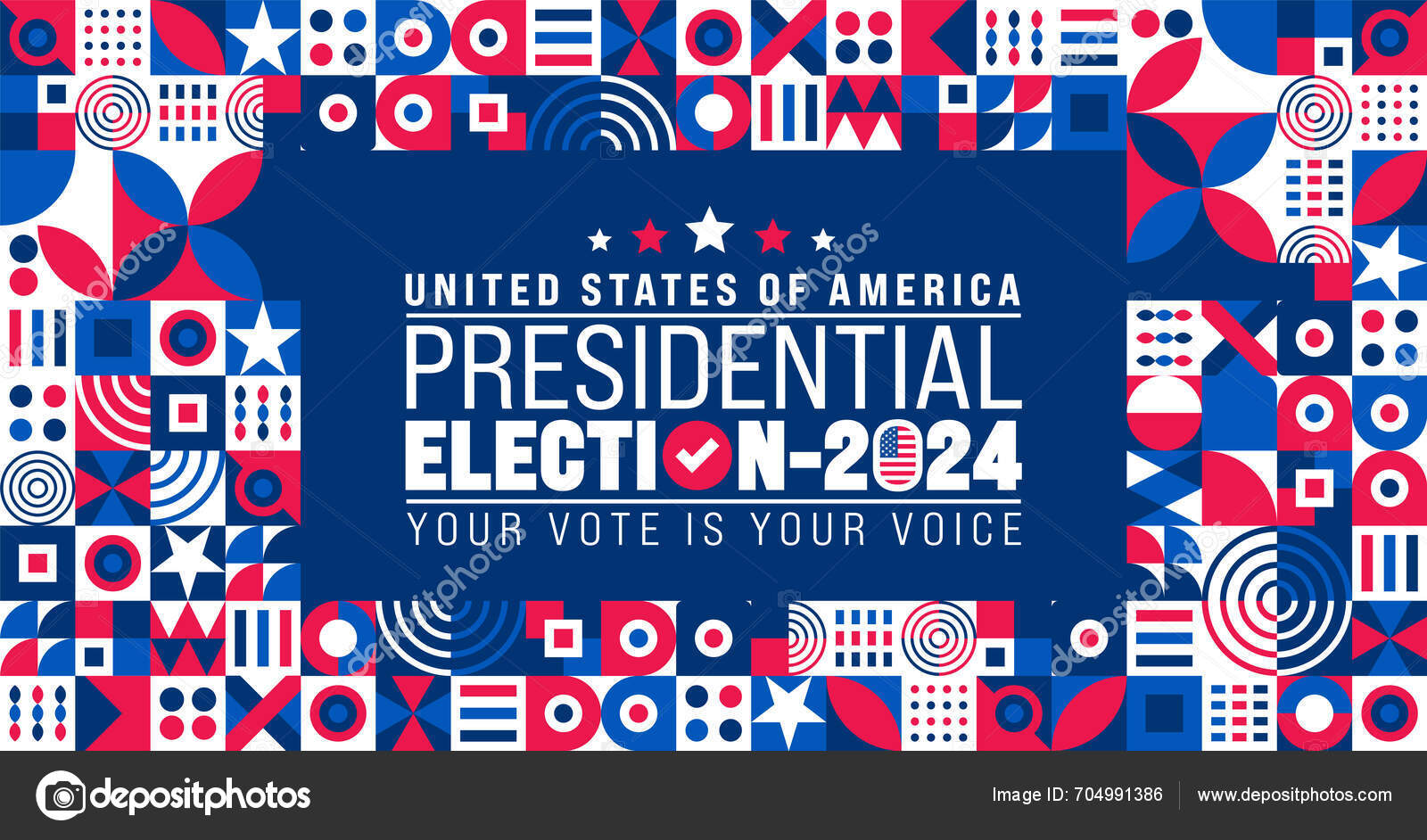 Usa Election 2024 Background Design Template Usa Flag 2024 Presidential