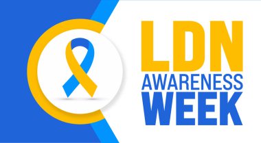 June is LDN Awareness Week background template. Holiday concept. use to background, banner, placard, card, and poster design template. clipart