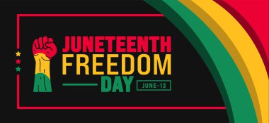 13 Haziran, Haziran Özgürlük Günü güçlü el arka plan şablonu. Tatil konsepti. arkaplan, pankart, pankart, kart ve poster tasarım şablonu için kullan.