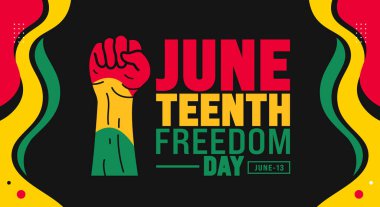 13 Haziran, Haziran Özgürlük Günü güçlü el arka plan şablonu. Tatil konsepti. arkaplan, pankart, pankart, kart ve poster tasarım şablonu için kullan.