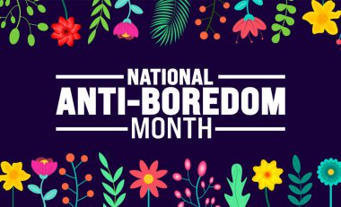 Temmuz, Ulusal Sıkıntı Karşıtı Ay 'ın arka plan şablonu. Tatil konsepti. arkaplan, pankart, kart ve yazı ve standart renk içeren poster tasarım şablonu için kullan. vektör