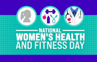 Kadın sağlığı ve spor salonu geçmişi ya da pankart tasarım şablonu. Tatil konsepti. Arkaplan, pankart, poster, pankart, tasarım şablonu için şablon standart renk ile benzersiz şekiller.