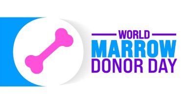 World Marrow Bağış Günü arkaplanı ya da pankart tasarımı şablonu. Tatil konsepti. Arkaplan, pankart, poster, pankart, tasarım şablonu için şablon standart renk ile benzersiz şekiller.