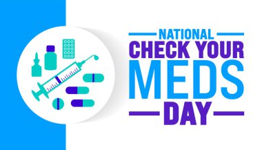 Her yıl Ekim ayında İlaç Günü geçmişini ya da afiş tasarım şablonunu kontrol edin. Tatil konsepti. Kart, poster, pankart, şablon için şablon. 10 saniye.