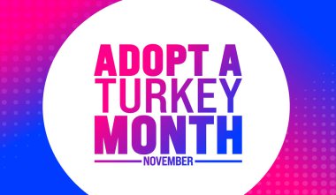 Kasım ayında her yıl bir Türkiye Ayı arka planı veya pankart tasarım şablonu uygulanır. Tatil konsepti. Kart, poster, pankart, şablon için şablon.