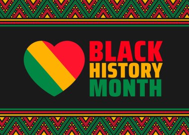 black history month background. black history month 2025 background. African American History or Black History Month. Celebrated annually in February in the USA and Canada.  clipart