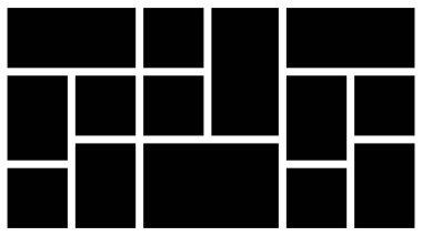 Çoklu fotoğraflar için Siyah ve Beyaz Düzensiz Resim Kolajı Şablonu. Üniversite çerçevesi boş kısmı ya da resim vektörü modeli. Çerçeve Resim üniversitesi. resim çerçeveleri.