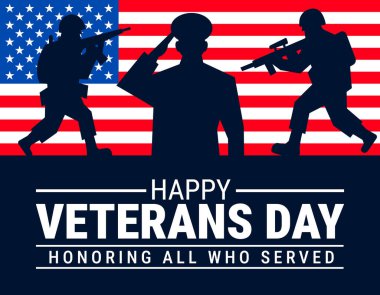 ABD bayrağı ve Gazi tasarım geçmişi, afişi, kartı veya poster tasarım şablonu ile her yıl Kasım ayında görev hakkında farkındalık yaratmak amacıyla Gaziler Günü 'ne katılırsınız..