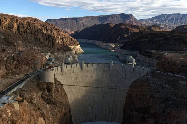 Delve History You Witness Early Days Hoover Dams Construction June — Stock Photo, Image