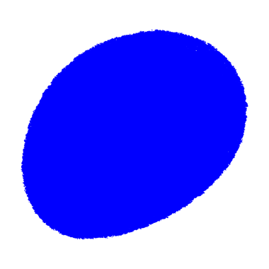 Mavi El Çember Simgesi, Yuvarlak Karalama Elemanı, Şeffaf Arkaplanda İzole Edildi
