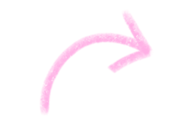 El yapımı Pembe Renkli Ok Çizimi, Grunge Stili, Şeffaf Arkaplan PNG 'sinde izole edilmiş.