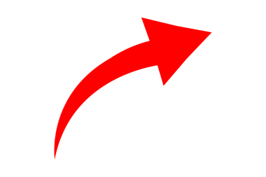 Eğri Kırmızı Ok Simgesi, Grafik Göstergesi, Şeffaf Arkaplanda İzole Edildi