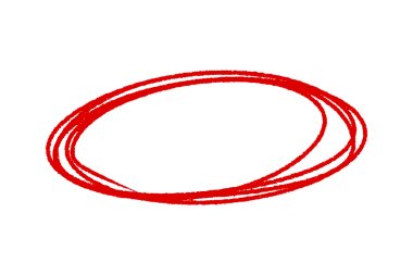 Vurgu için Doodle Kırmızı Çember Taslak, El Çizimi Yuvarlak Vurgu, Şeffaf PNG