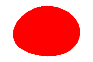 Kırmızı El Çember Simgesi, Yuvarlak Karalama Elemanı, Şeffaf Arkaplanda İzole Edildi