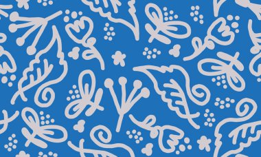 Tropik dikişsiz yapraklar. Moda, iç mekan, ambalaj, uygun ambalaj. Vektör illüstrasyonu.