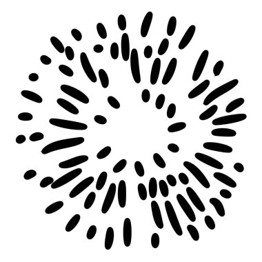 Beyaz arkaplanda yıldız patlaması çizimi