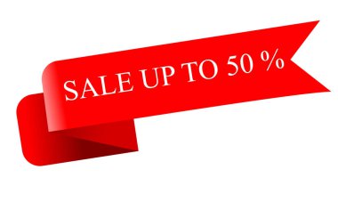 Harflerde 50 'ye kadar indirim var. Satış afişleri, posterler, tabelalar, çıkartmalar. Büyük indirim,% 50 'ye varan indirim. Vektör çizimi. Market etiketi. vektör illüstrasyonu.