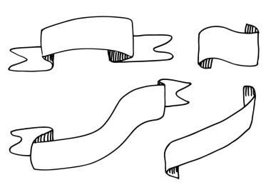Beyaz arkaplanda el çizimi bayraklar.