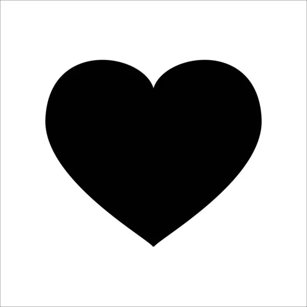 Szív Ikon Vector Valentine Day Jel Grafikai Web Design Fehér — Stock Vector