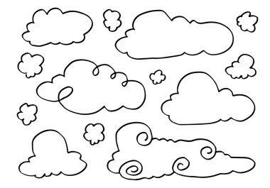 El yapımı hava tahsilatı. Beyaz arkaplanda düz biçim vektör illüstrasyonu.