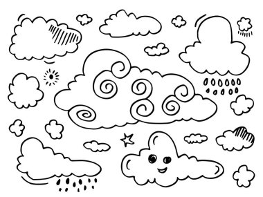 El yapımı hava tahsilatı. Beyaz arkaplanda düz biçim vektör illüstrasyonu.