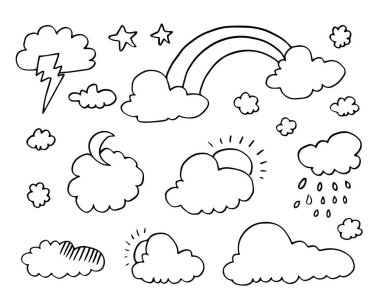 El yapımı hava tahsilatı. Beyaz arkaplanda düz biçim vektör illüstrasyonu.