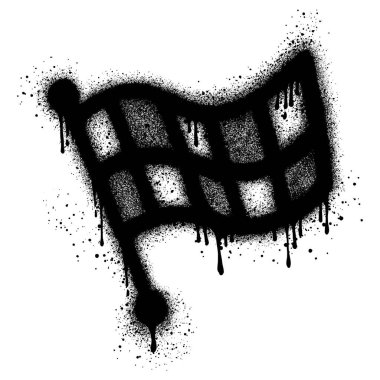 Sprey boyalı bayrak yazısı.