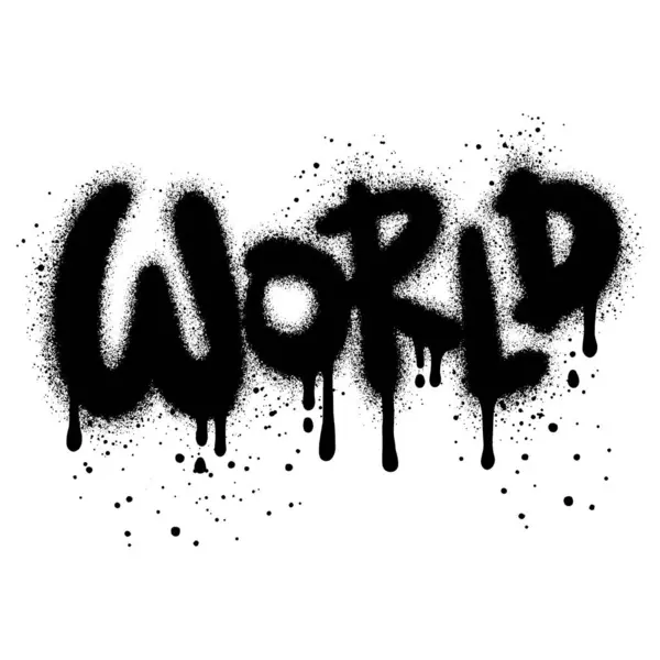 Grafiti Dünyası metni beyazın üzerine siyah sıkılmış..