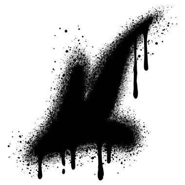 Sprey boyalı Grafiti oku beyaz bir arka plan ile izole edilmiş. Vektör illüstrasyonu.