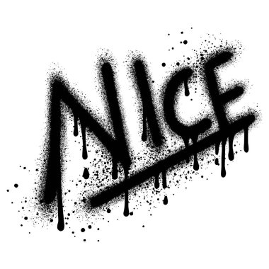 Grafiti. Beyazın üzerine siyah serpiştirilmiş güzel bir metin..