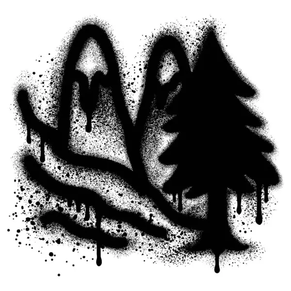 Dağ macerası ve grafiti tarzı seyahat tişörtler ve diğerleri için..