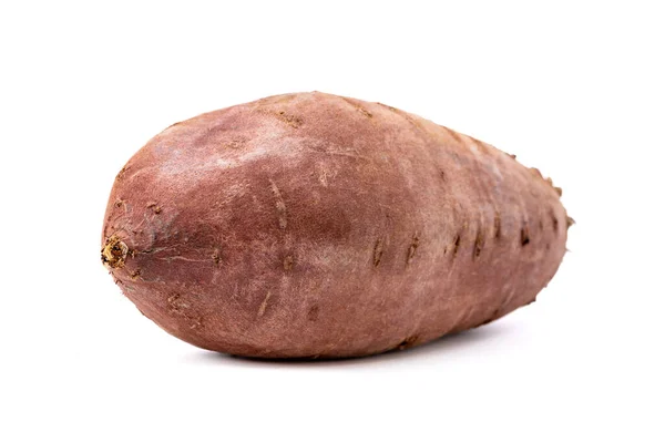 Verse Zoete Aardappel Gezonde Voedzame Voeding Voor Dieet Geïsoleerd Witte — Stockfoto