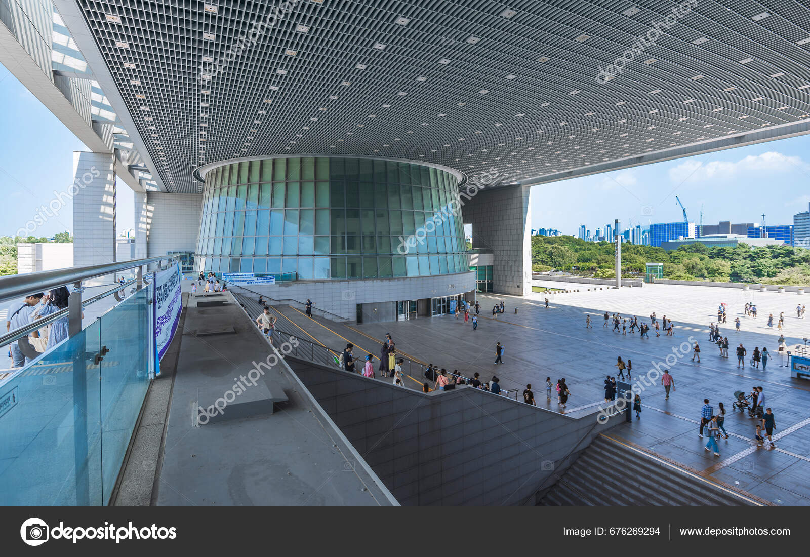 Seoul South Korea July 2023 Modern Architecture National Museum Korea