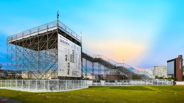 Сеул Южная Корея Июля 2023 Года Биеннале Архитектуры Урбанизма Лестница Лицензионные Стоковые Изображения
