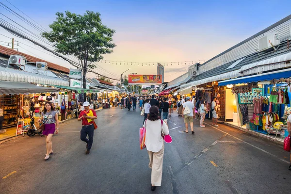 Bangkok Thailand December 2023 Chatuchak Weekend Market Sunset Becomes Increasingly Stock Photo