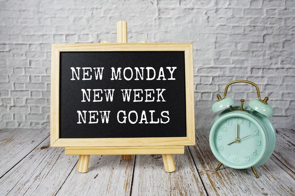 New Monday New Week New Goals text message motivational and inspiration quote