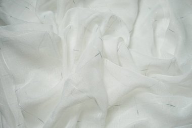 Beyaz kumaş dokusu soyut dalgalı arkaplan