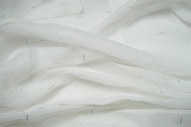 Beyaz kumaş dokusu soyut dalgalı arkaplan